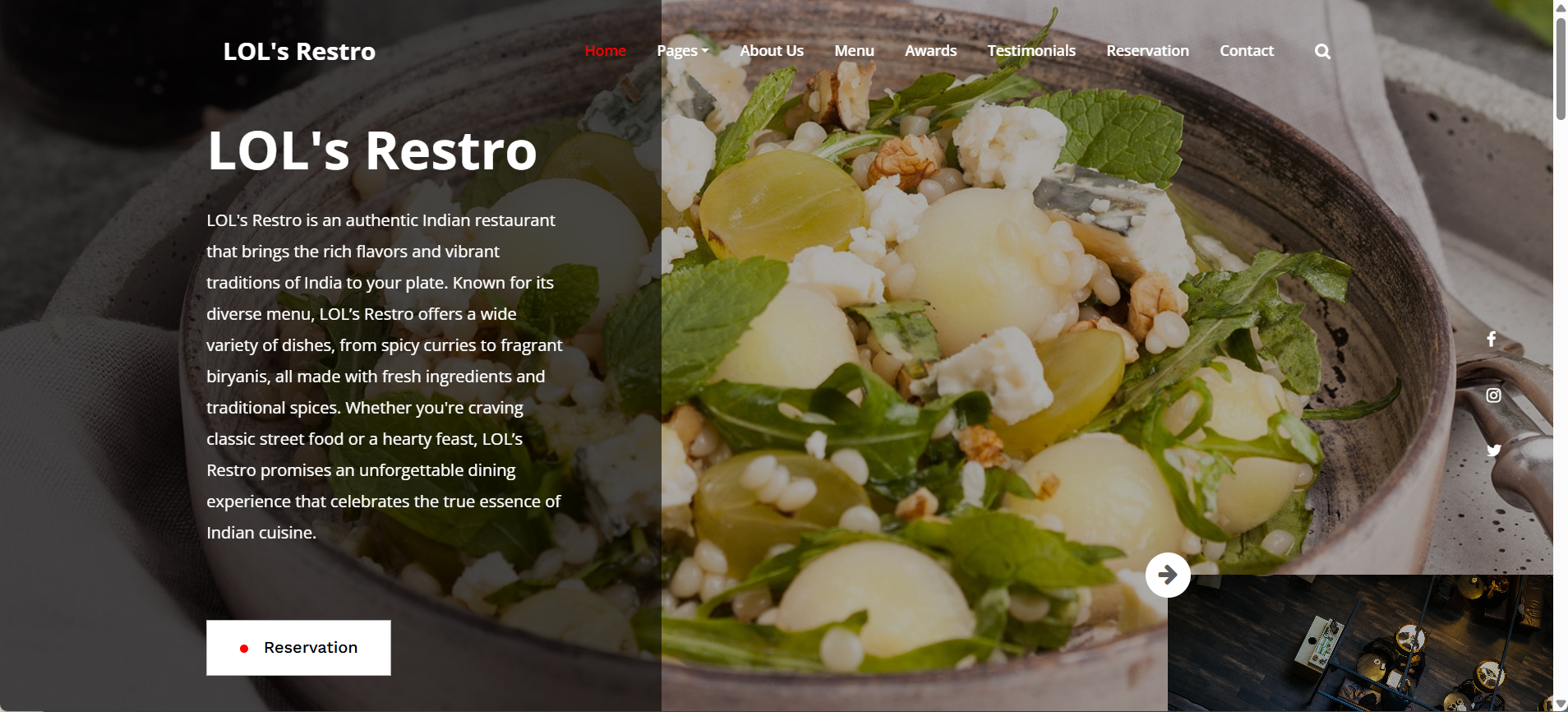 Restaurant Website Template